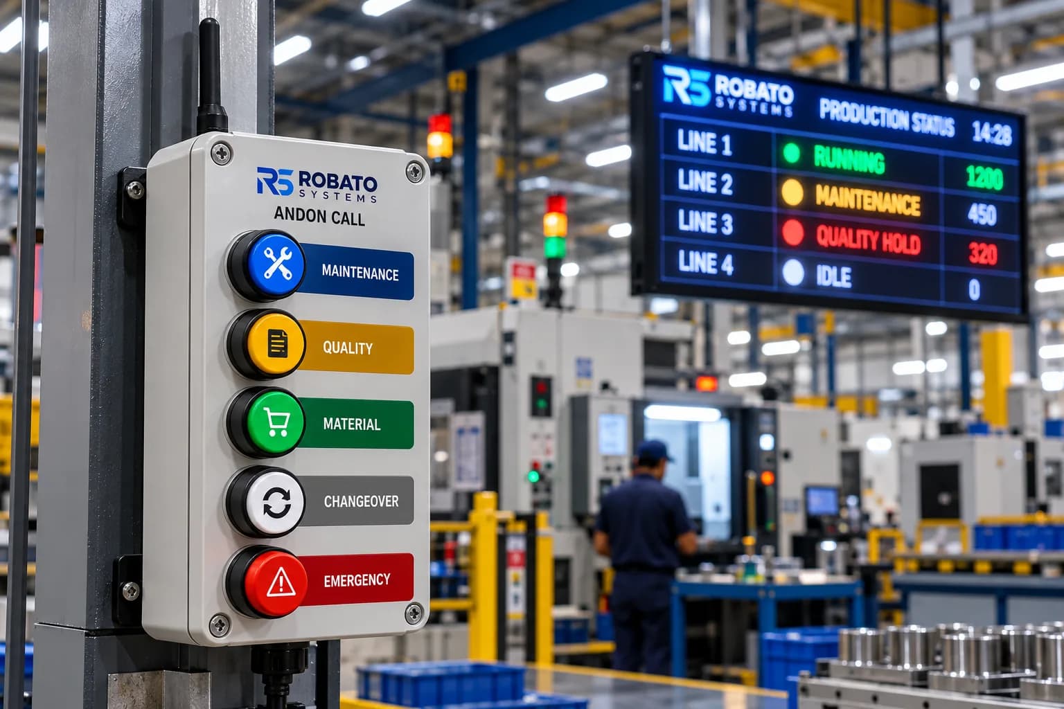 Robato Andon call buttons