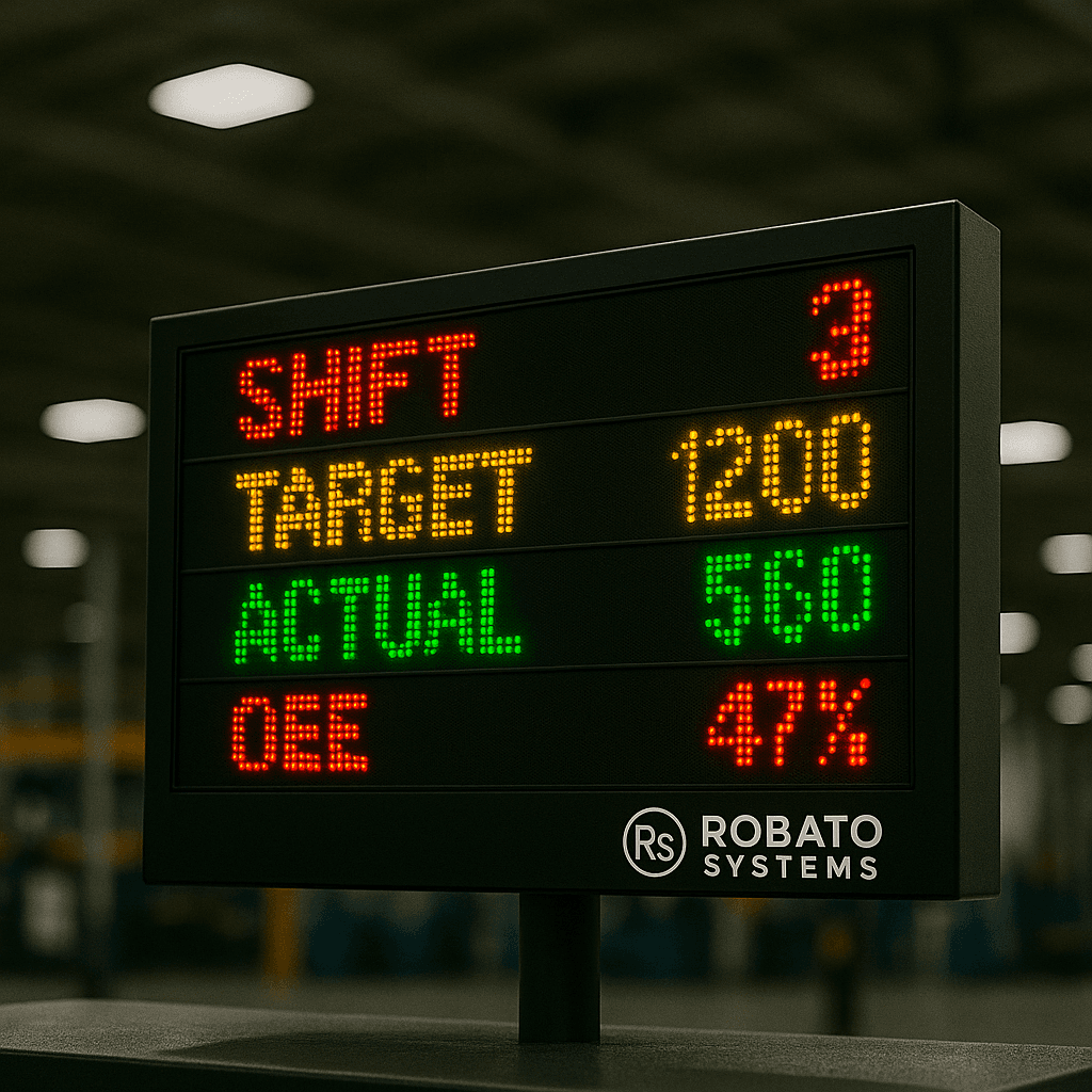 Large Industrial Production Display Board