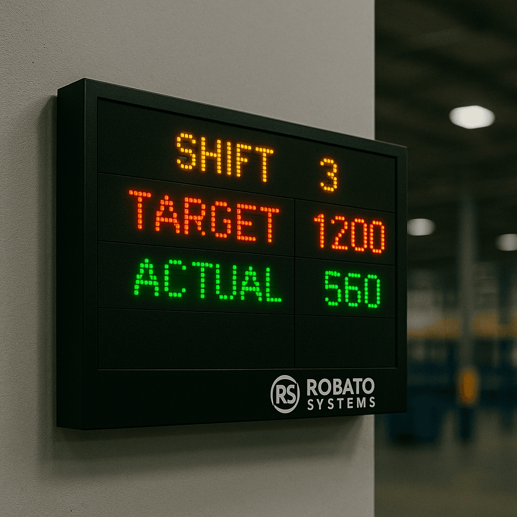 Custom Production Counter Display