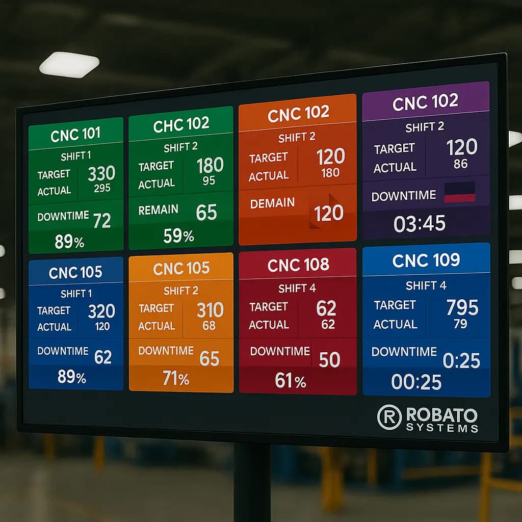 Modern Smart TV Production Dashboard