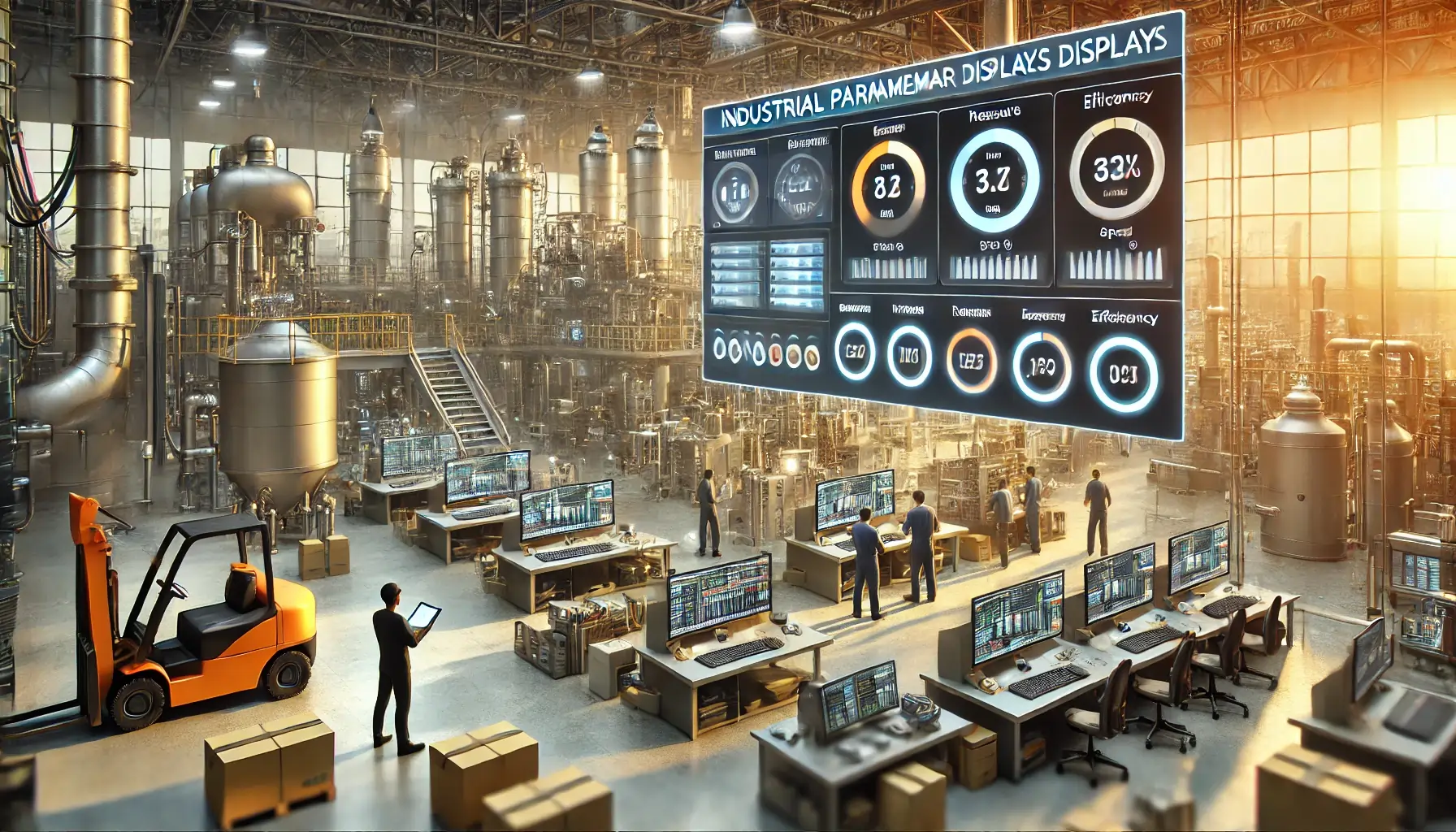 The Benefits of Industrial Parameter Displays for Reducing Errors