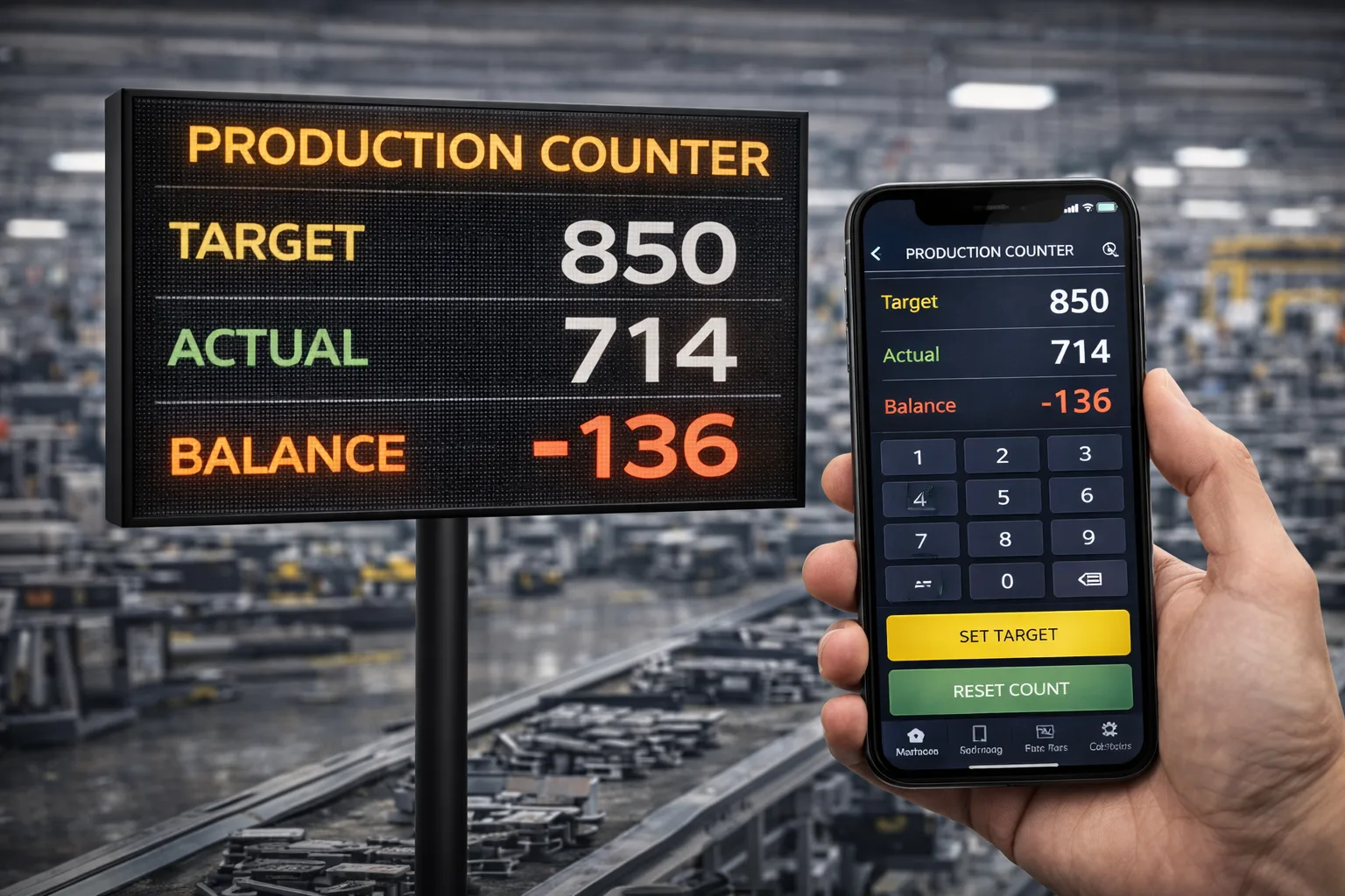 Production Counter Android App