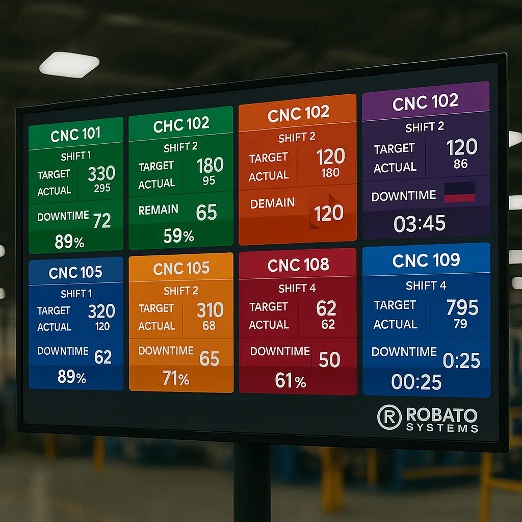 Modern Smart TV Production Dashboard